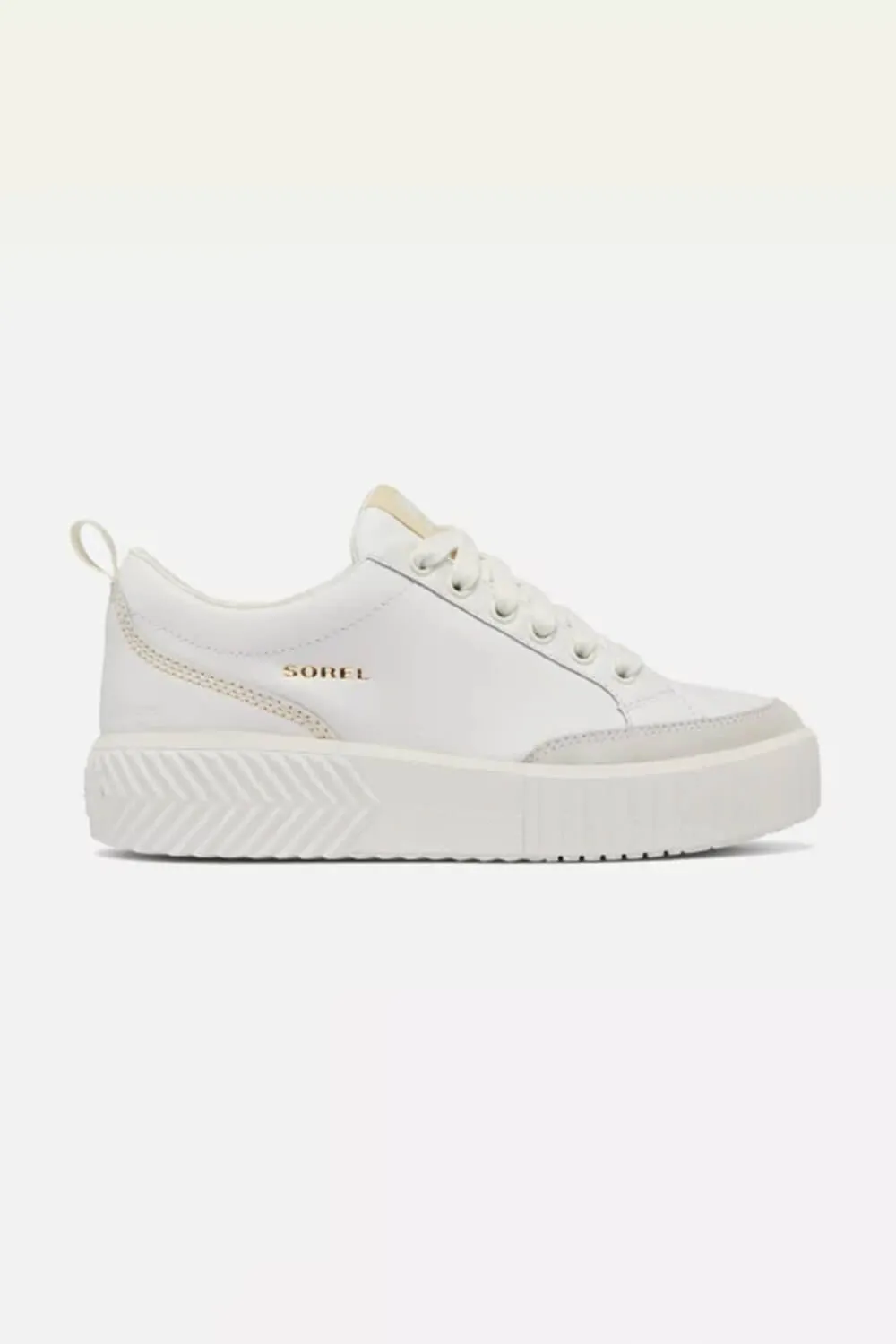 Sorel Out N About Ave Low Waterproof Sneakers for Women in Sea Salt/Bleached Ceramic | 2077991-125
