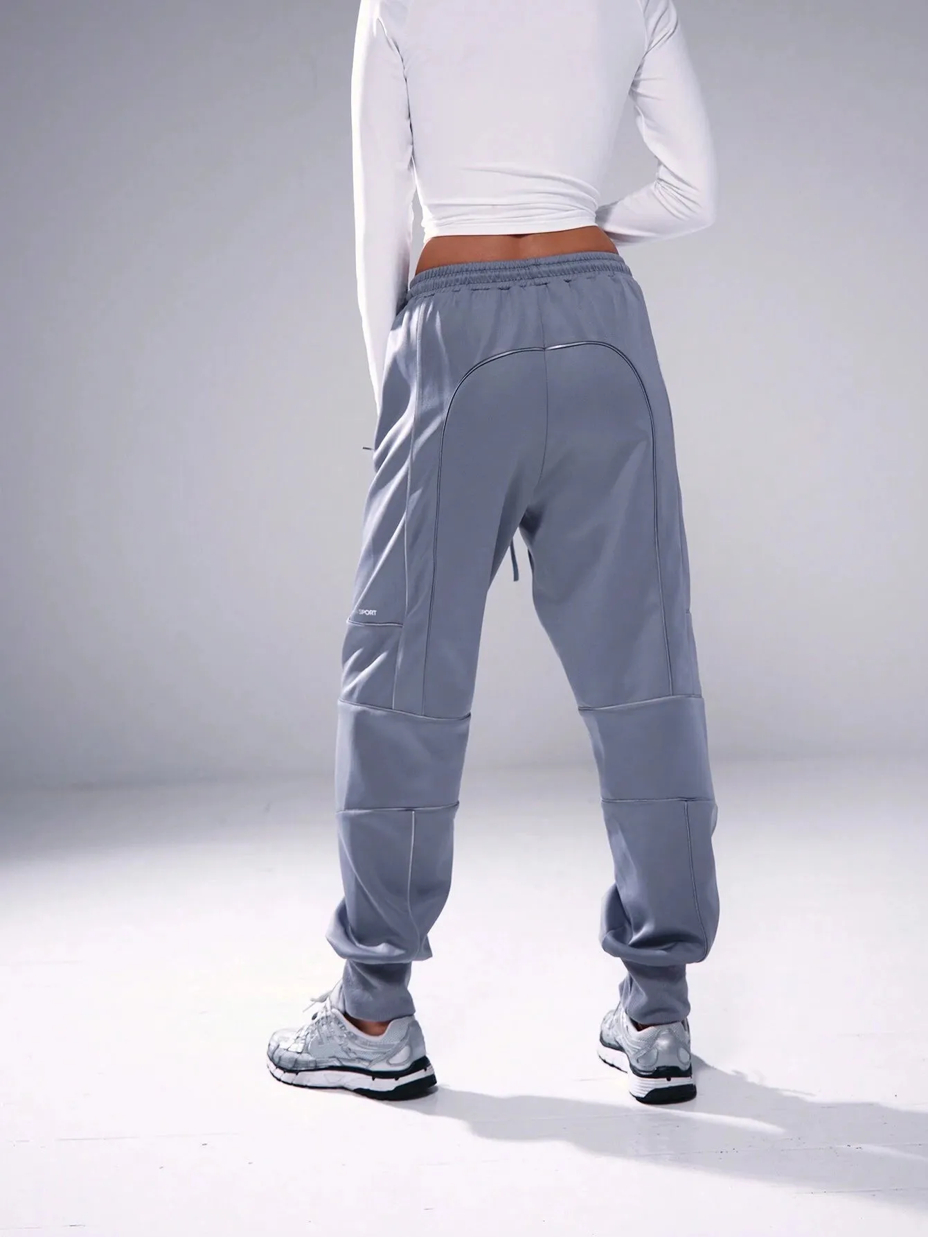 Sport Reflective Seam Cuffed Sweatpants