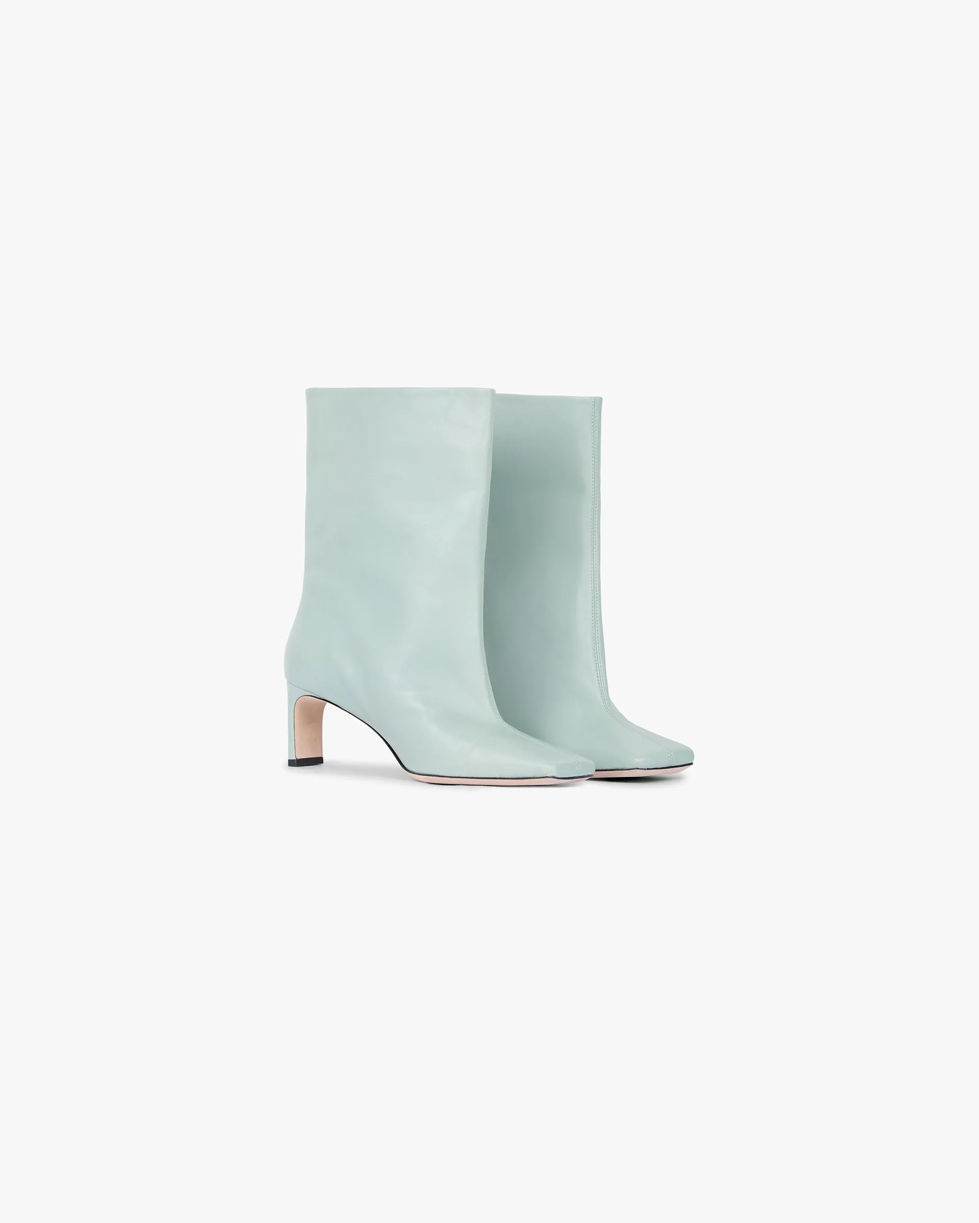 Square Toe Ankle Boot - Basil