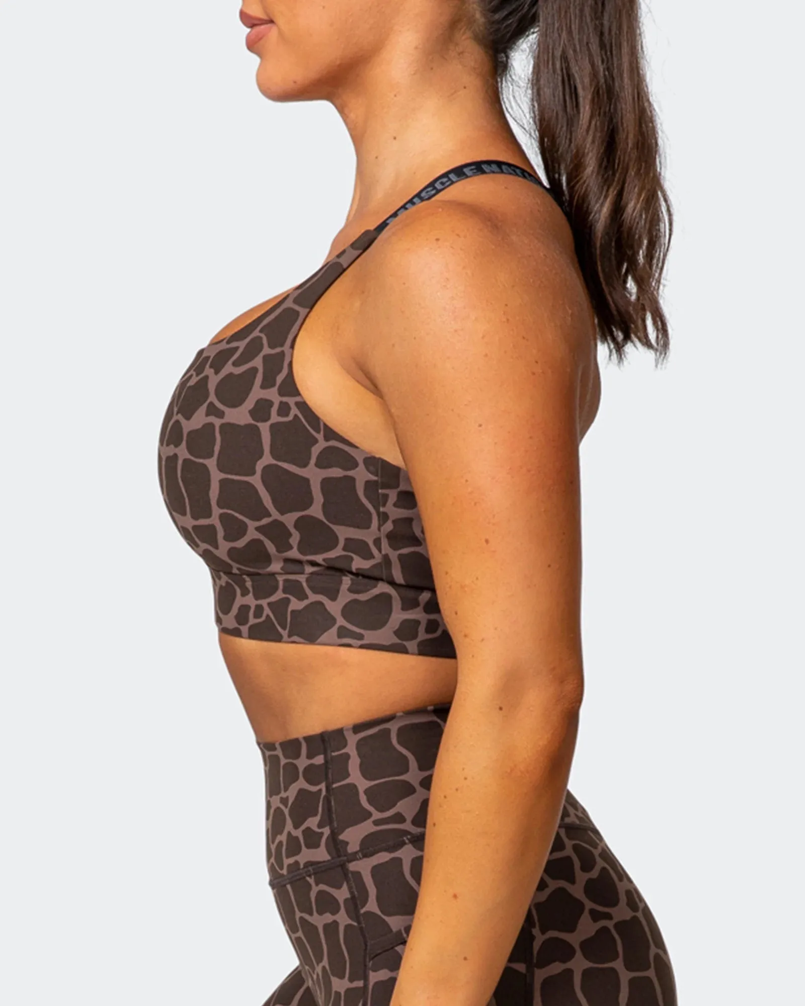 STABILITY BRA Tonal Giraffe Print