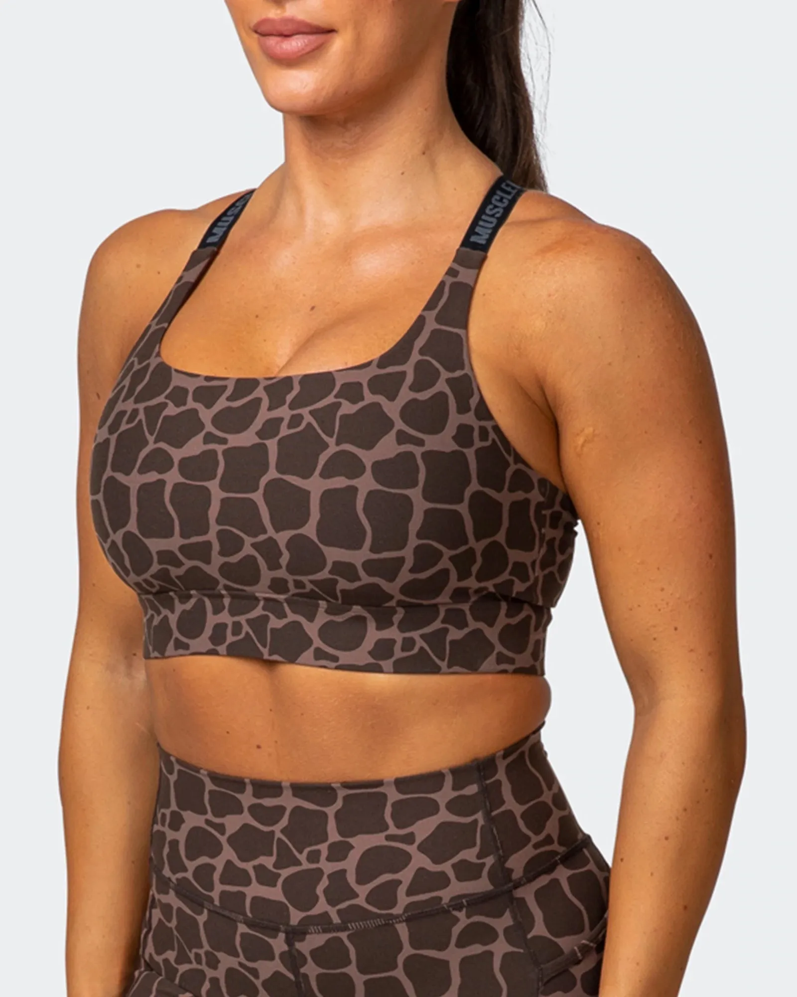 STABILITY BRA Tonal Giraffe Print