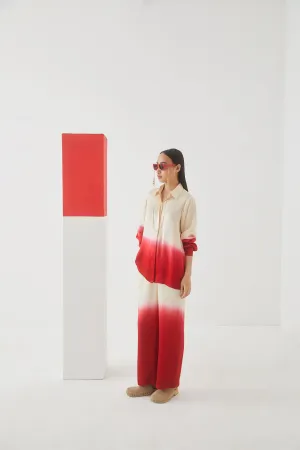 Studio Rigu Yuzhnaya Leheriya Shirt  Trousers   Tie Dye Vegan Silk Arcadia Collection