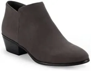 Style & Co. Wileyy Ankle Booties, Created for Macy's, Charcoal Micro, Size 6.0