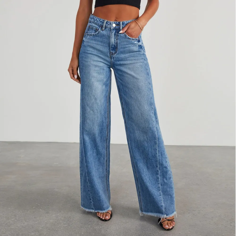 Stylish casual high waist jeans for women