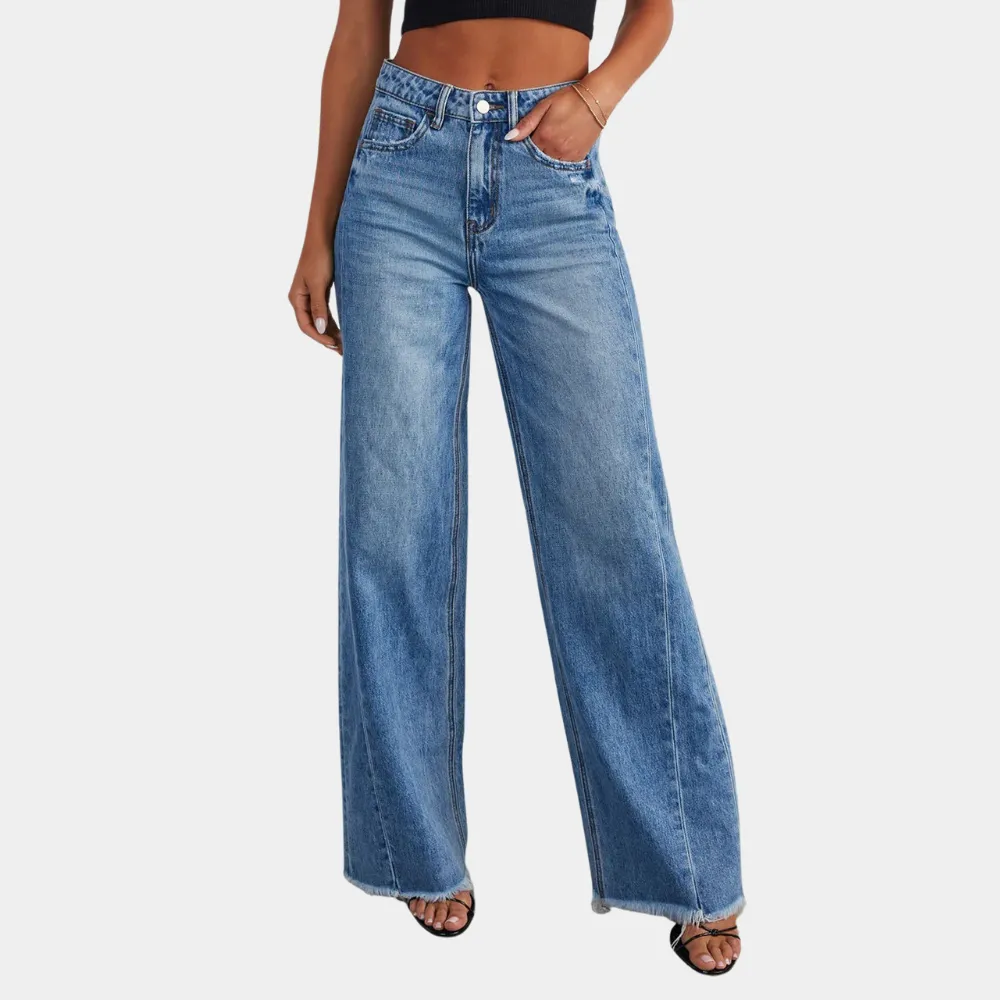 Stylish casual high waist jeans for women