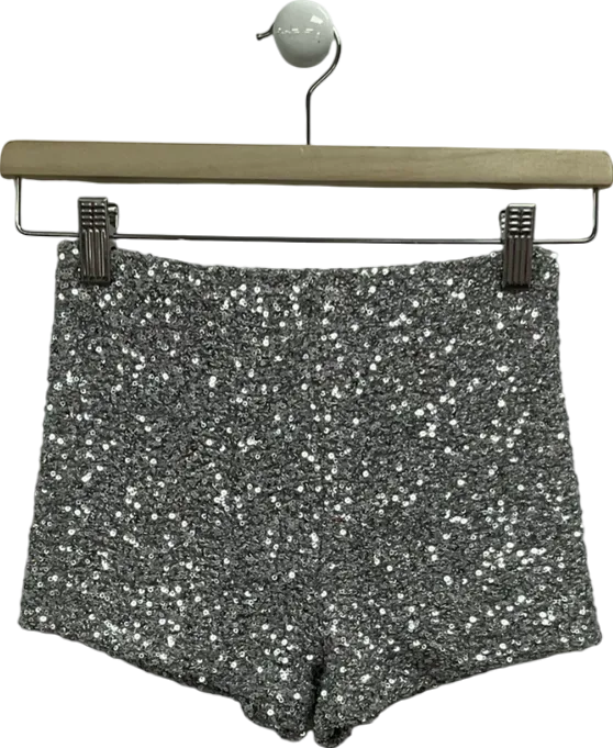 subdued Metallic Sequin Hotpants Shorts UK S
