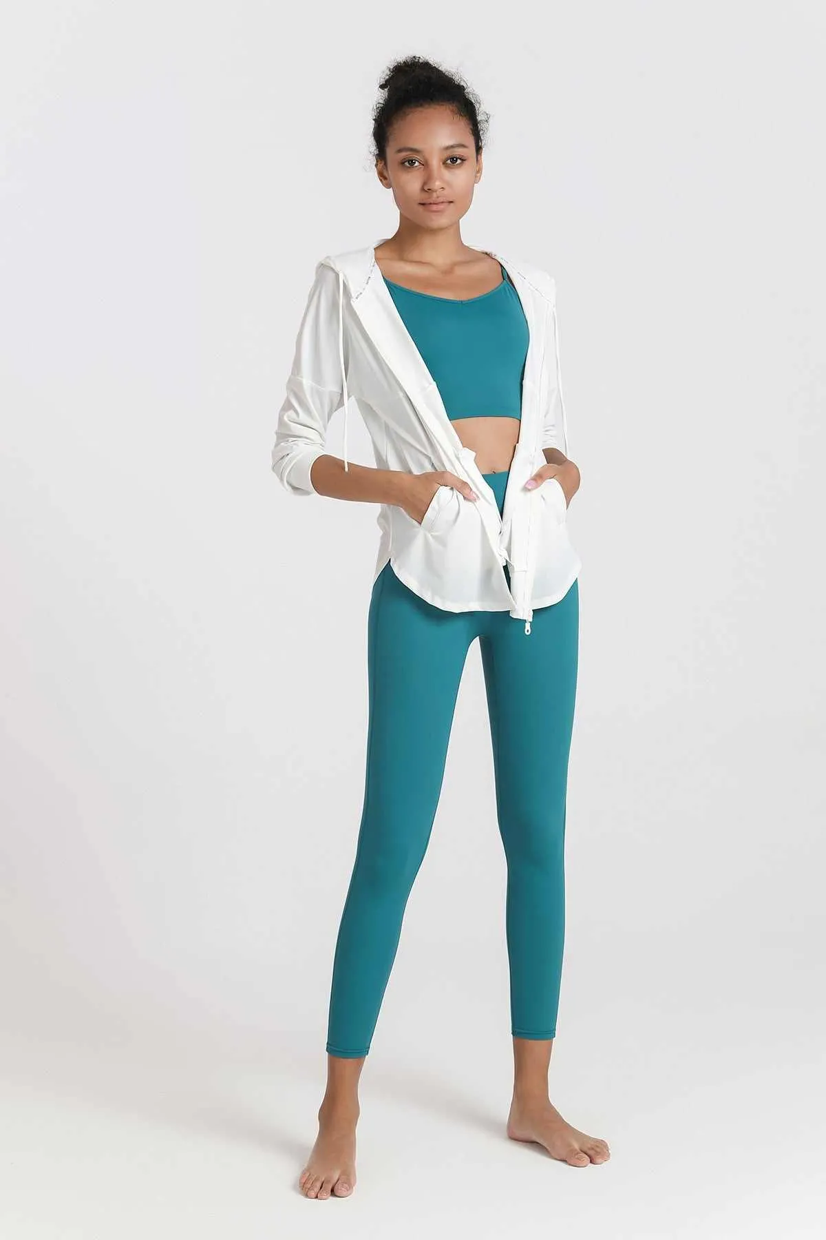 Sun Protection Full-Zip Hooded Jacket