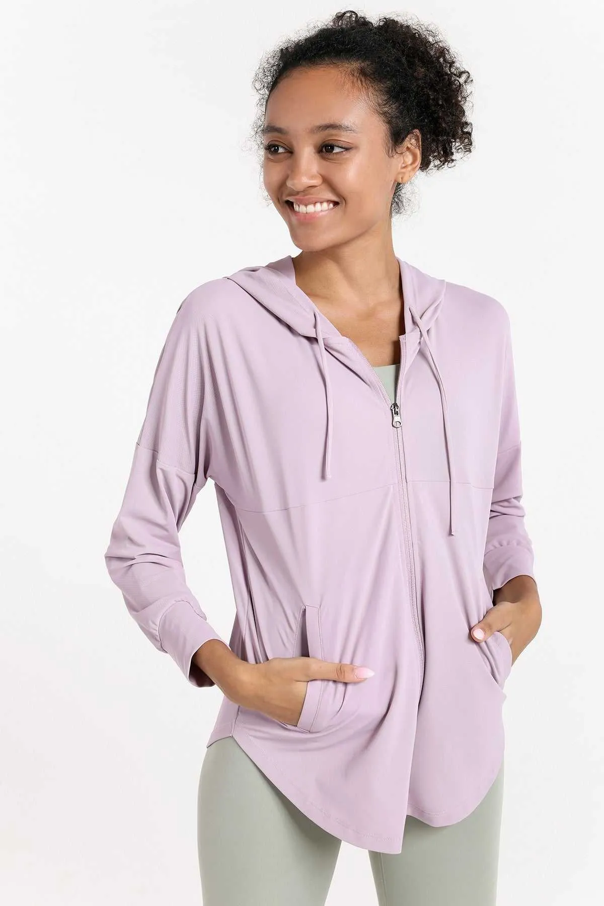 Sun Protection Full-Zip Hooded Jacket