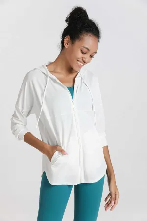 Sun Protection Full-Zip Hooded Jacket