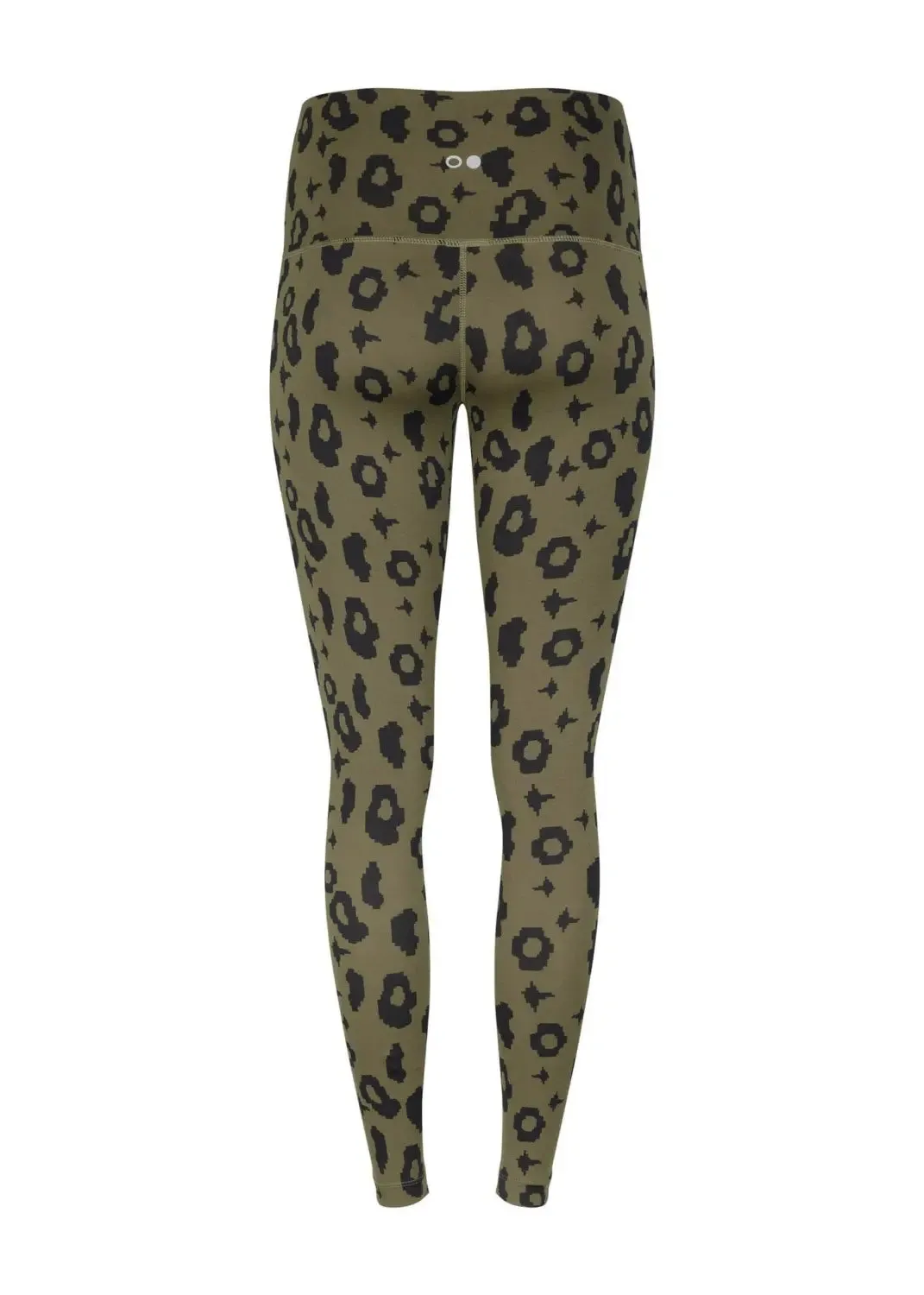 Surf & Yoga Leggings mit Green Leopard Print