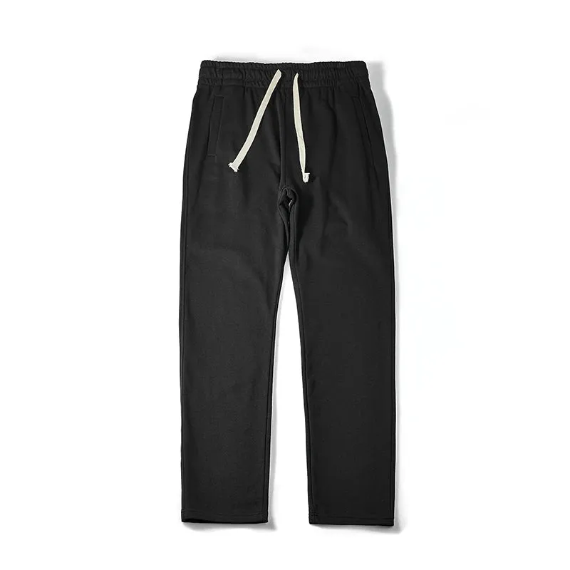 Sweatpants Men Brown Jogger Sport Straight Leg Long Casual Pants - Streetwear Loose Oversized Trousers