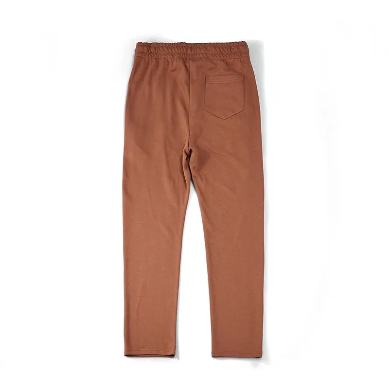 Sweatpants Men Brown Jogger Sport Straight Leg Long Casual Pants - Streetwear Loose Oversized Trousers