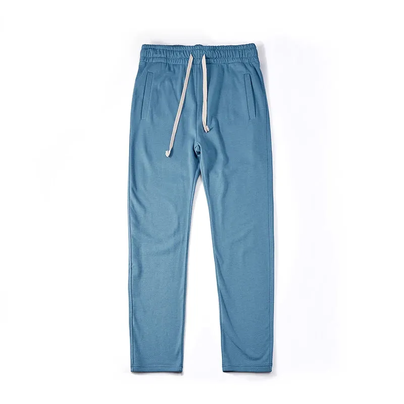 Sweatpants Men Brown Jogger Sport Straight Leg Long Casual Pants - Streetwear Loose Oversized Trousers
