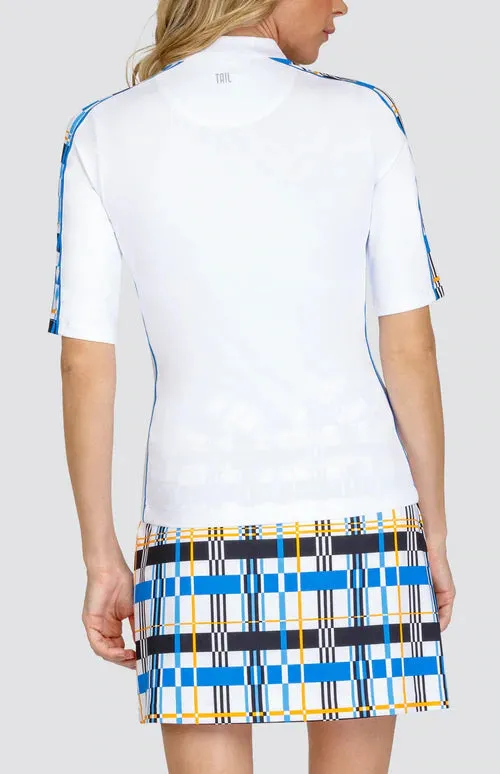 TAIL Activewear Womens Mara Top - CHALK WHITE