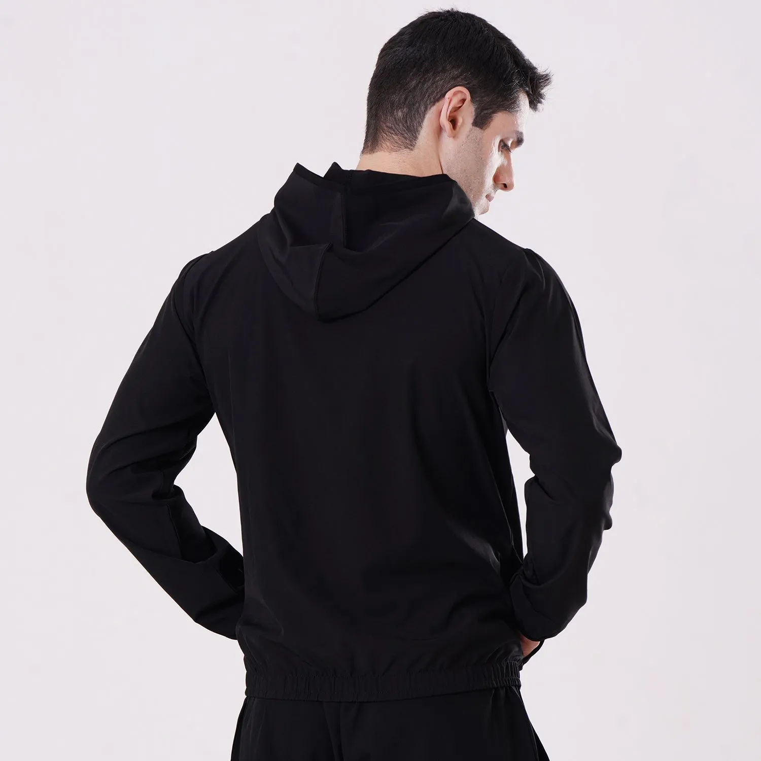 Tf-Essential Black Running Hoodie Jacket