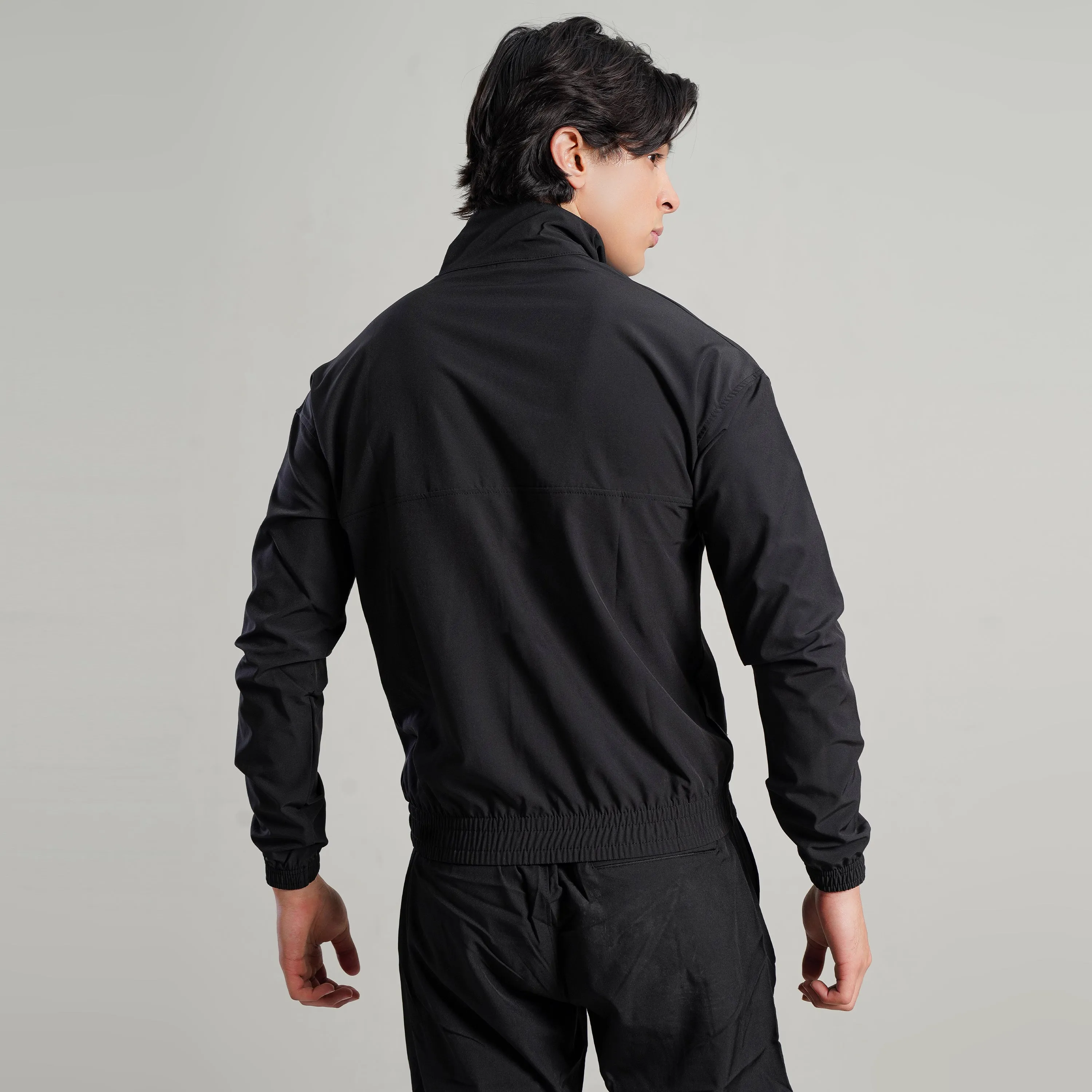 Tf-Premium Black Running Jacket