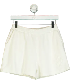 The Couture Club Cream Emblem Embossed Shorts UK 8