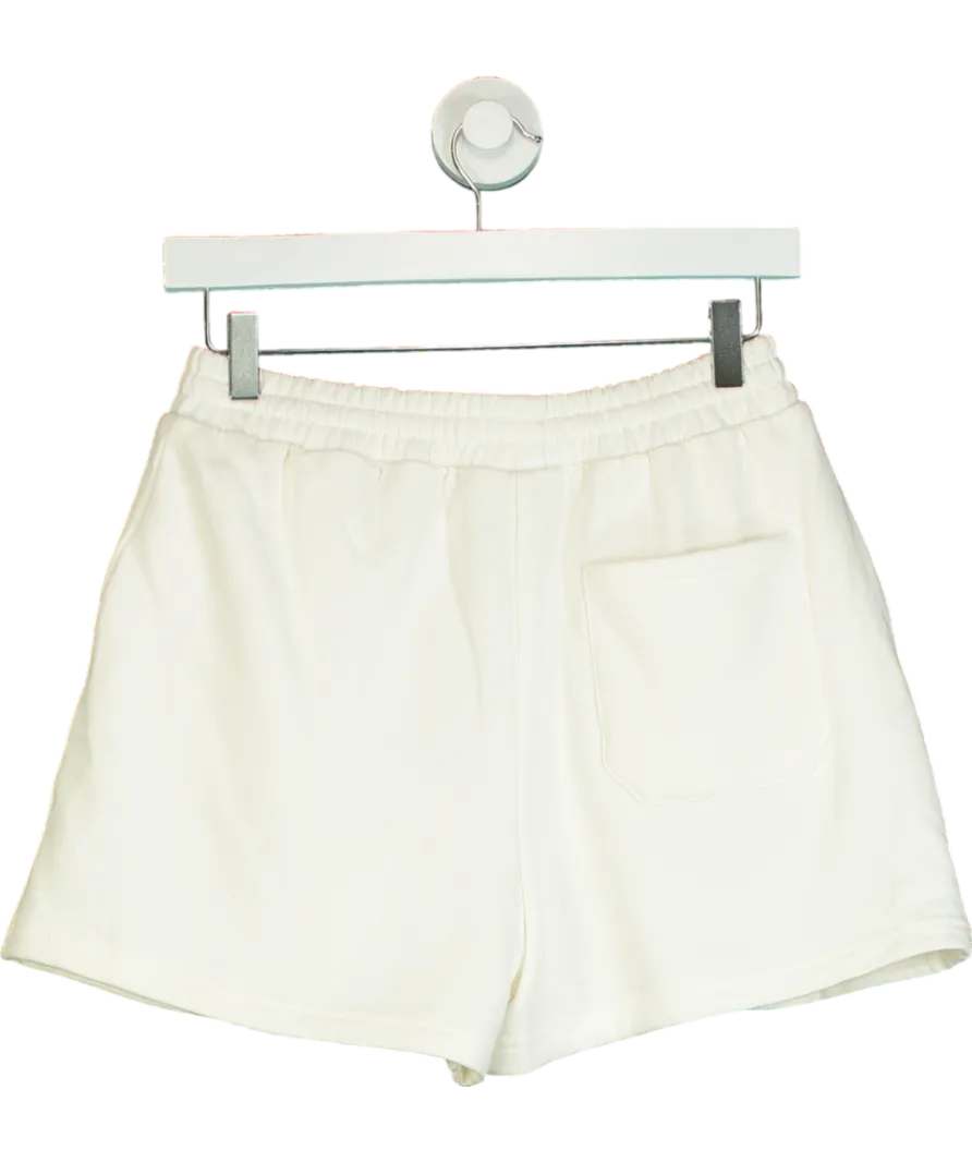The Couture Club Cream Emblem Embossed Shorts UK 8