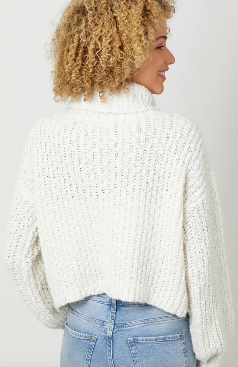 The Jaimee Turtleneck Cropped Sweater