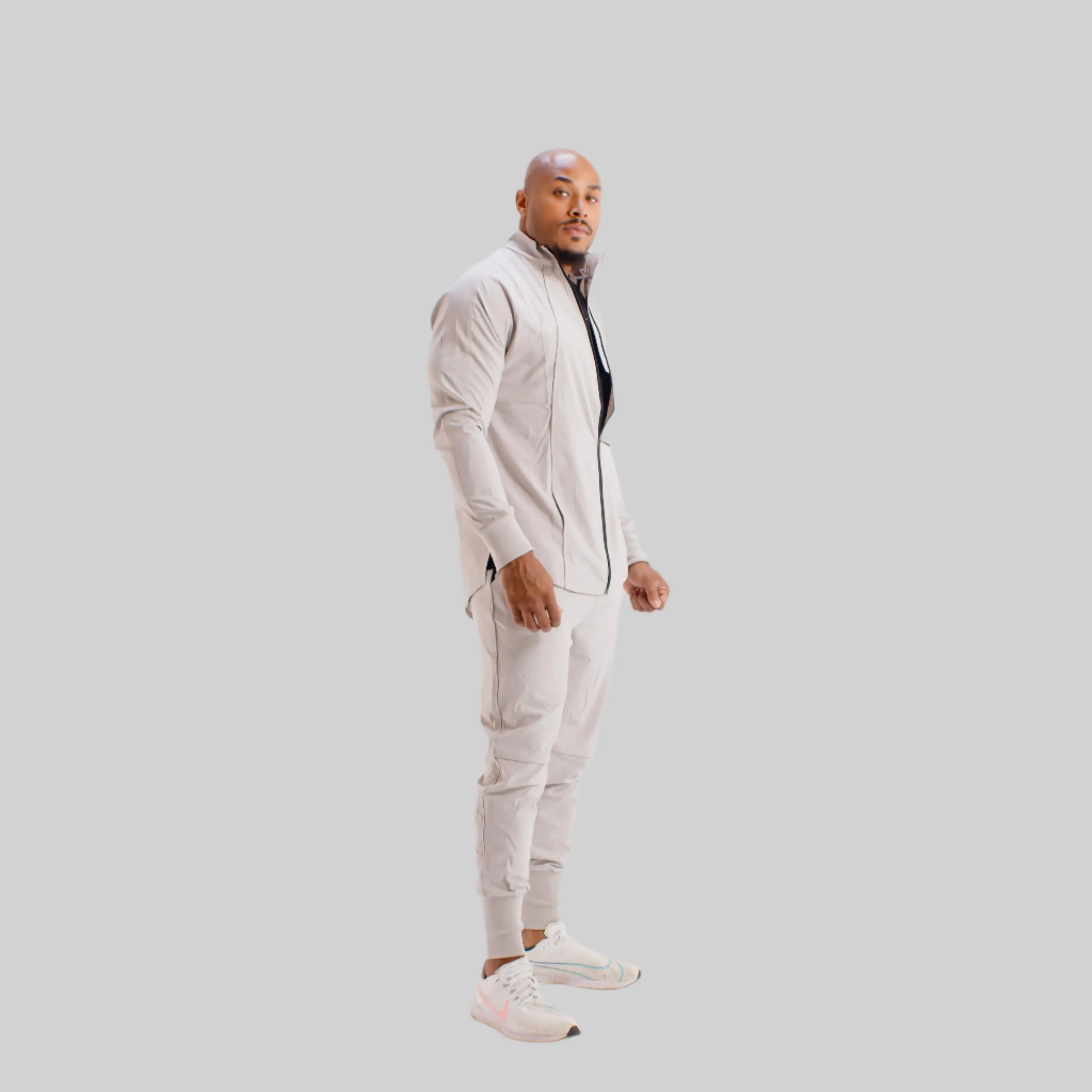 Total War Lux Full-Zip Jacket - Pebble Grey