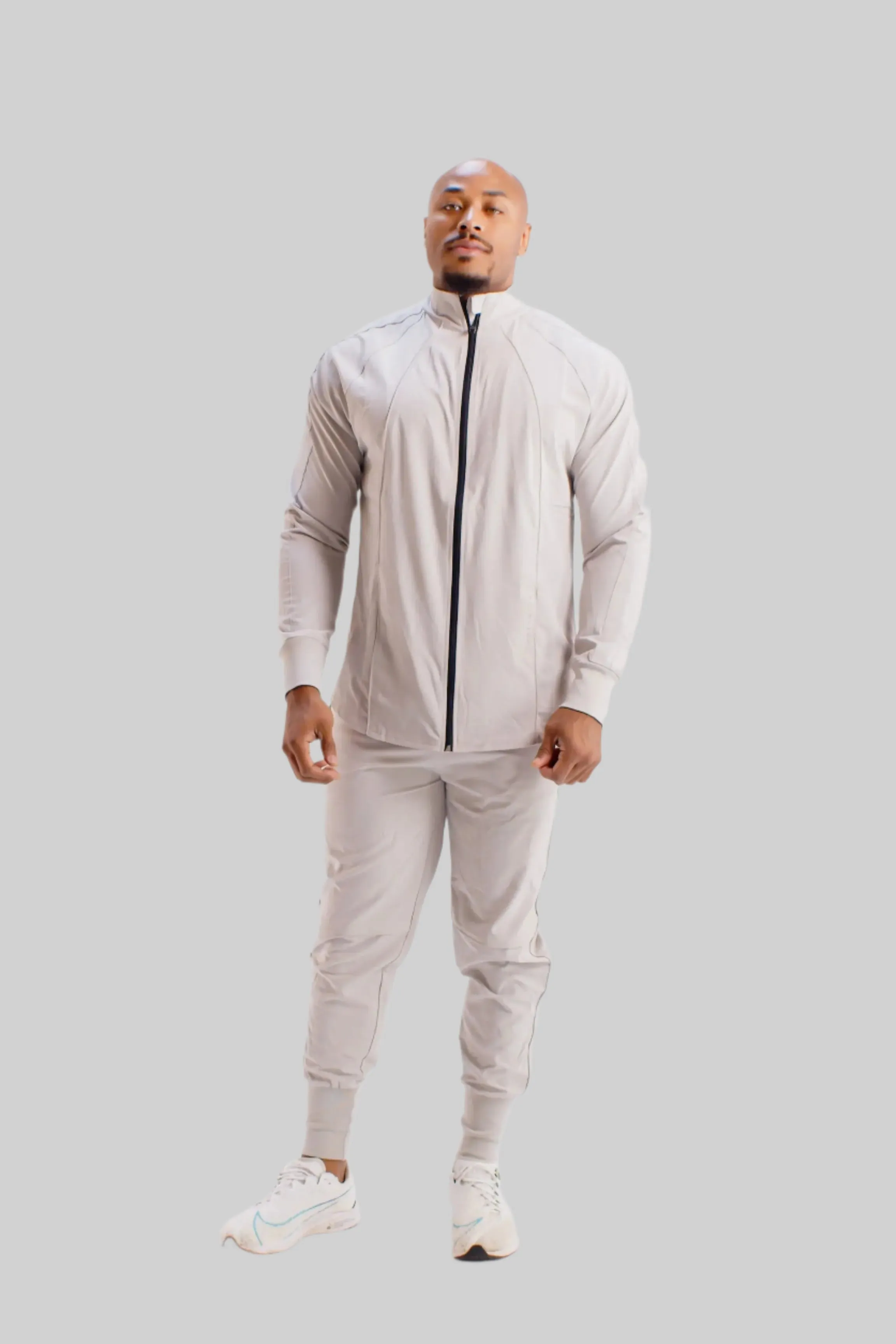 Total War Lux Full-Zip Jacket - Pebble Grey