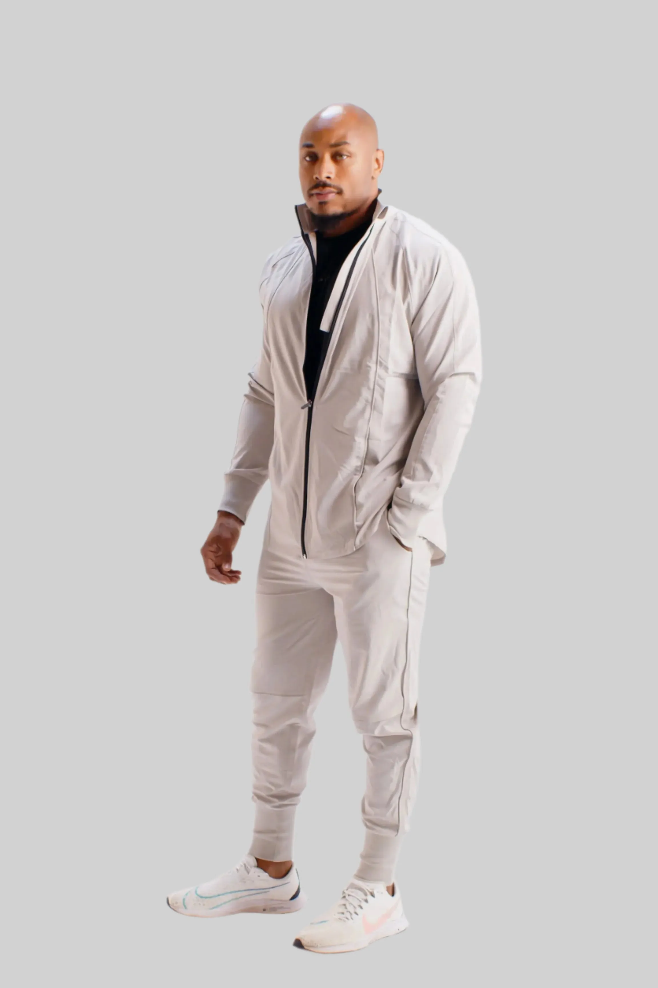 Total War Lux Full-Zip Jacket - Pebble Grey