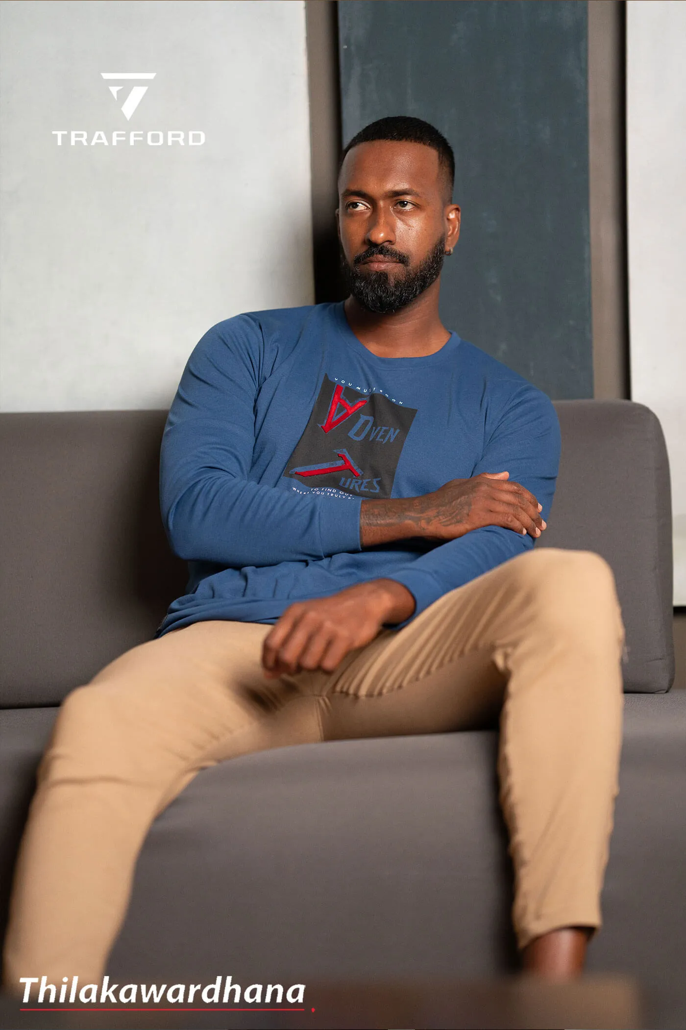 Trafford Crew Neck Long Sleeve T Shirt
