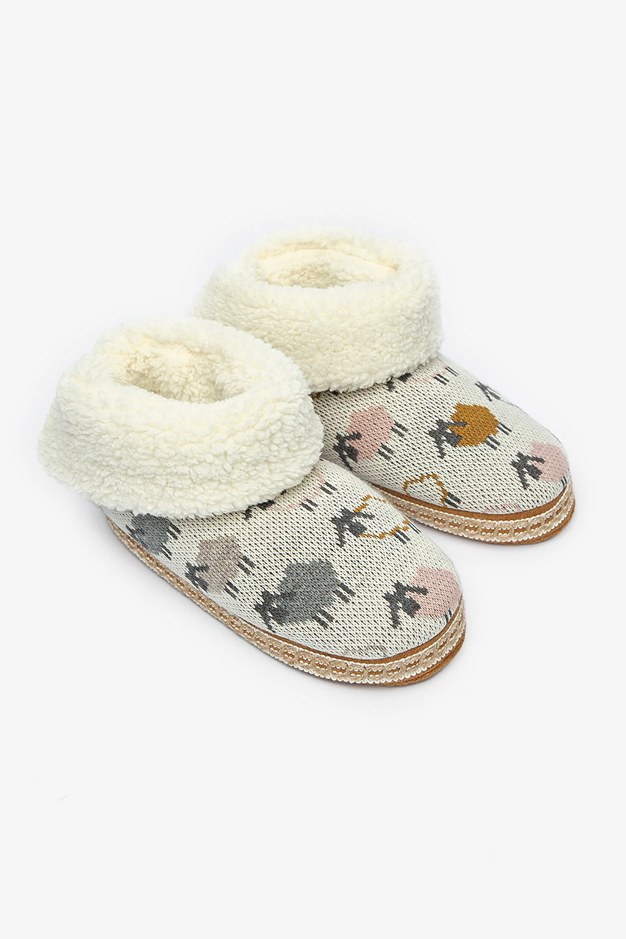 Tricot Soft White House Boots