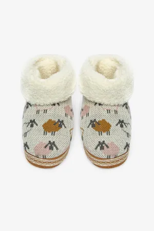 Tricot Soft White House Boots