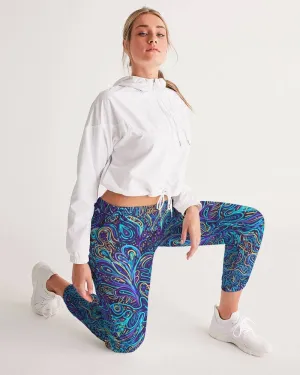 Trippy Psychedelic Blue Turquoise Women's Track Pants