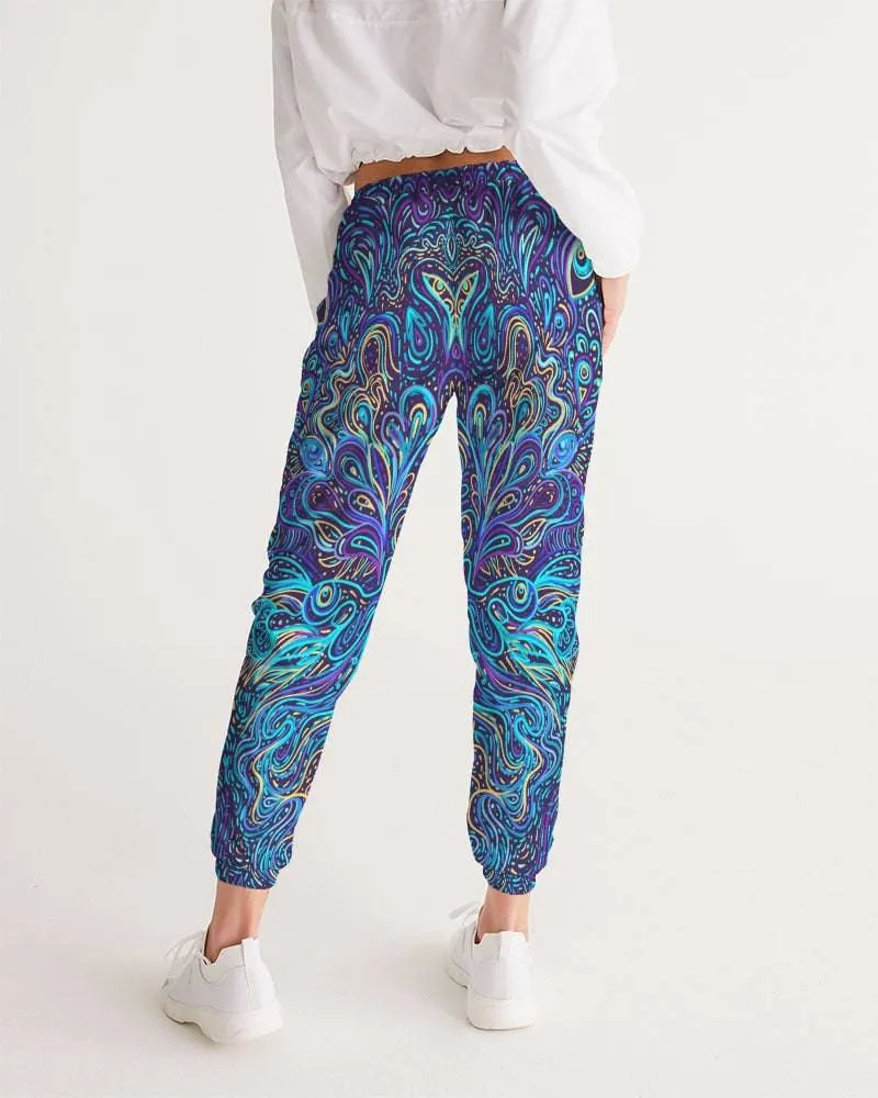 Trippy Psychedelic Blue Turquoise Women's Track Pants