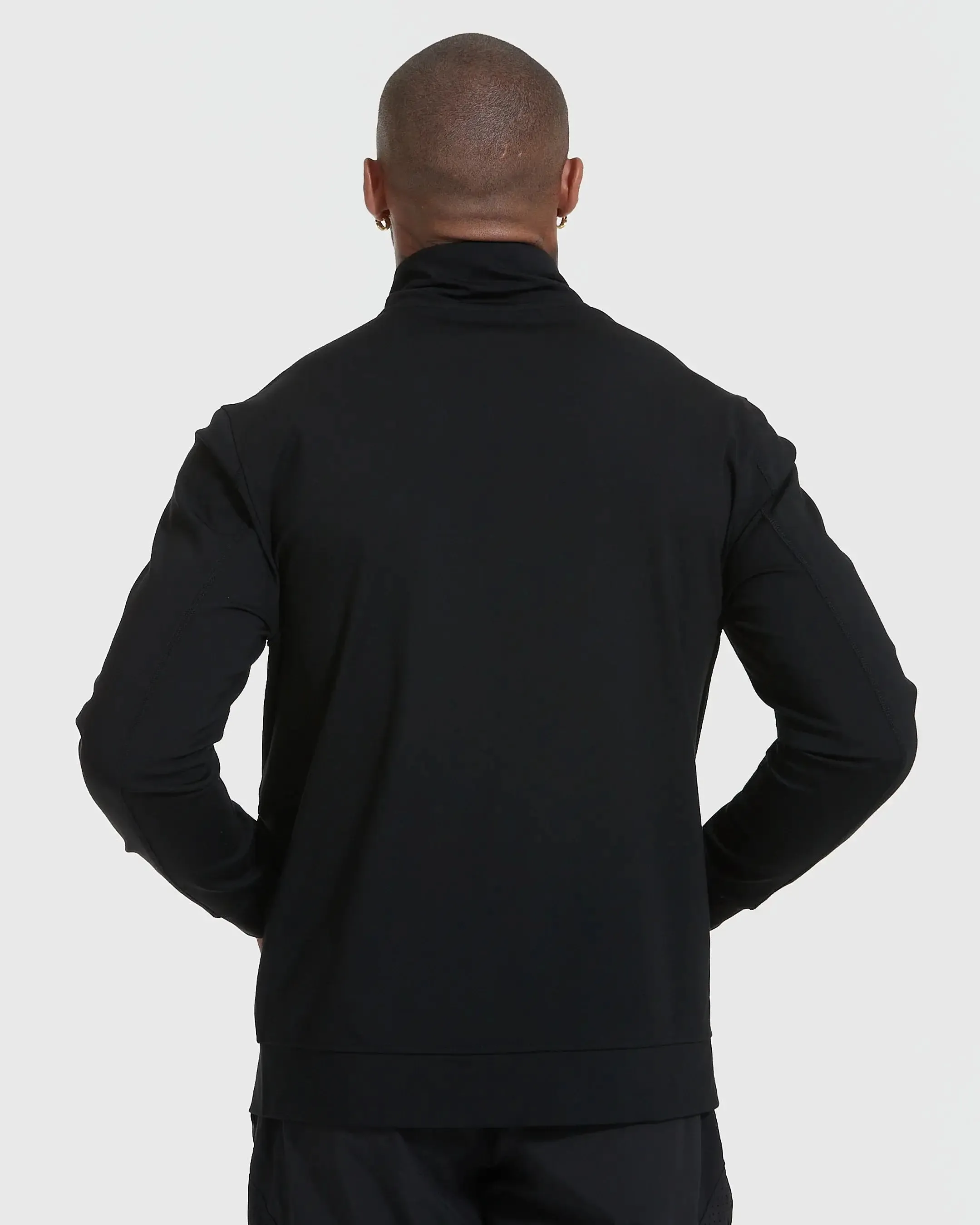 True Classic Full Zip Active Jacket in Black