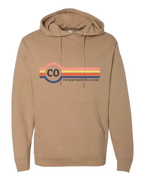 Two Letter Striped - Customized - Unisex Hooded Pullover: Light Yellow / X-Large