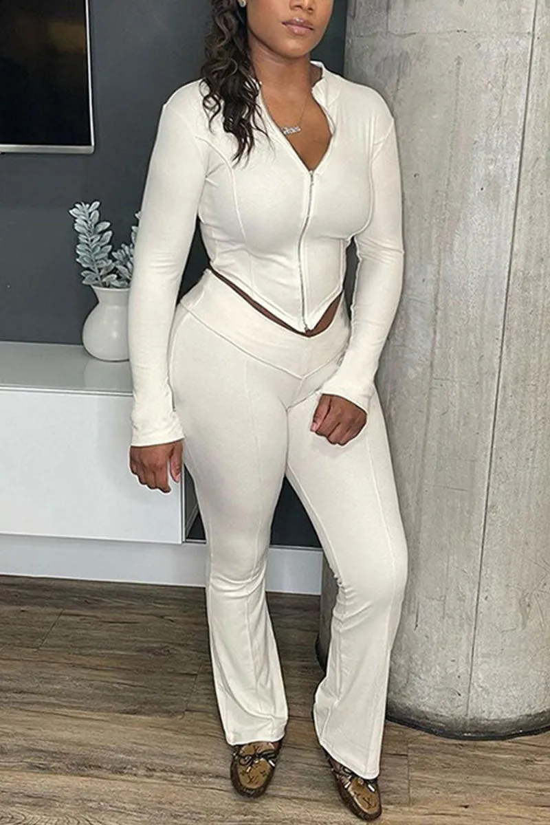 UH0429 Crop Shirt and Pants Set
