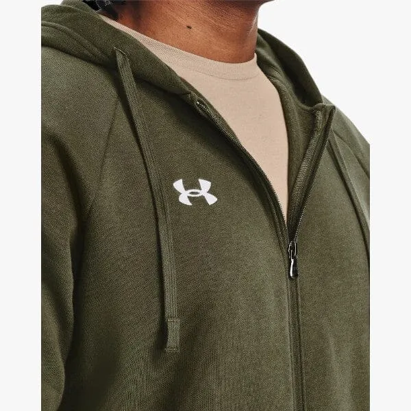 Under Armour Men's Rival Fleece Full Zip Hoodie 390 Olive