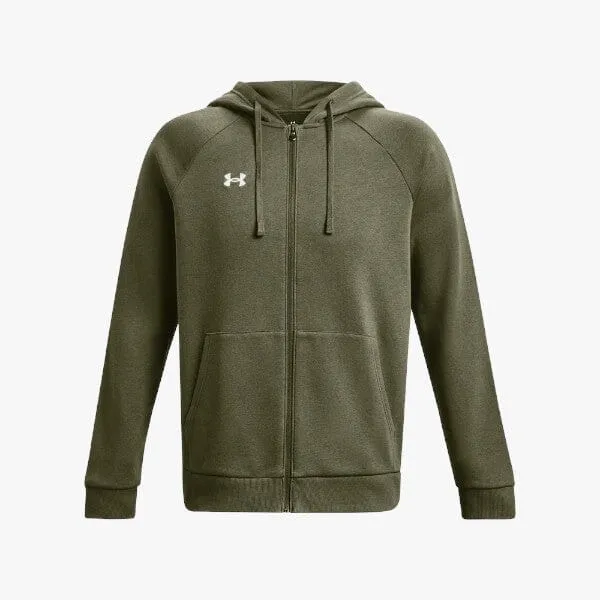 Under Armour Men's Rival Fleece Full Zip Hoodie 390 Olive