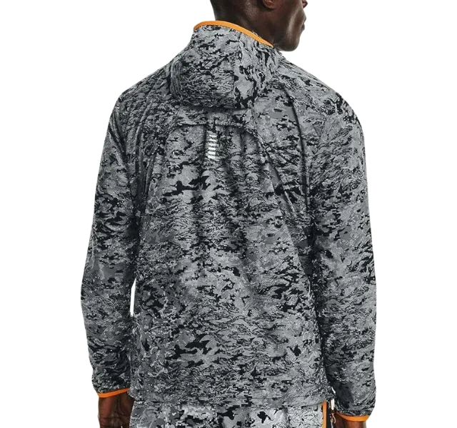 Under Armour "Out Run The Storm" Running Jacket - Reflective Grey/Orange