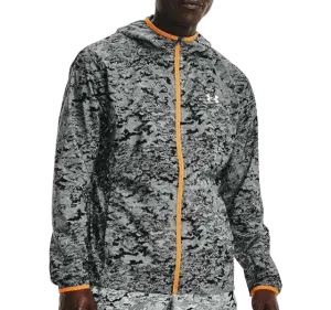 Under Armour "Out Run The Storm" Running Jacket - Reflective Grey/Orange