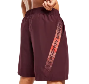 Under Armour Woven 7 Inch Graphic Shorts - Dark Maroon