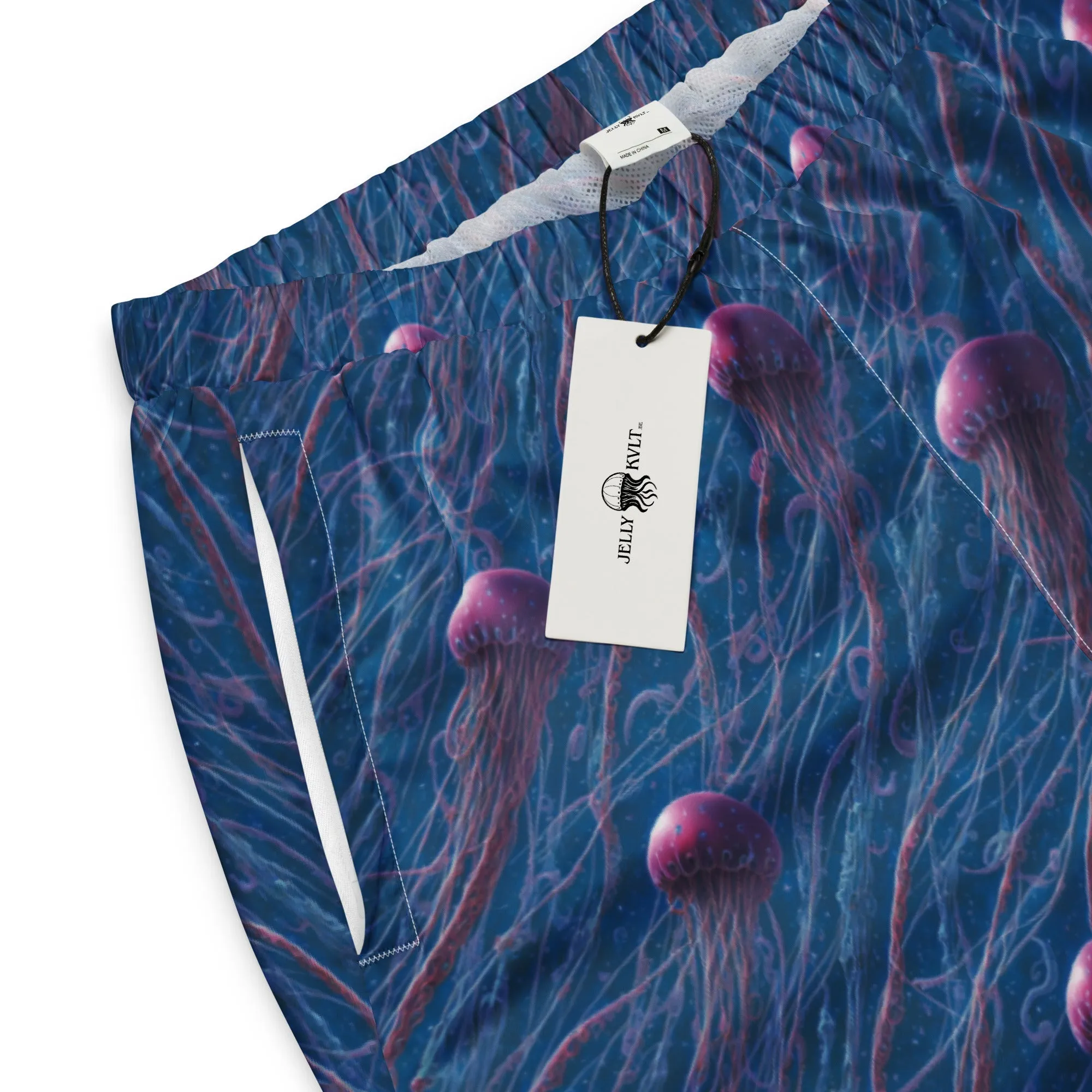 Unisex Track Pants - Blue and Violet Jellyfishes