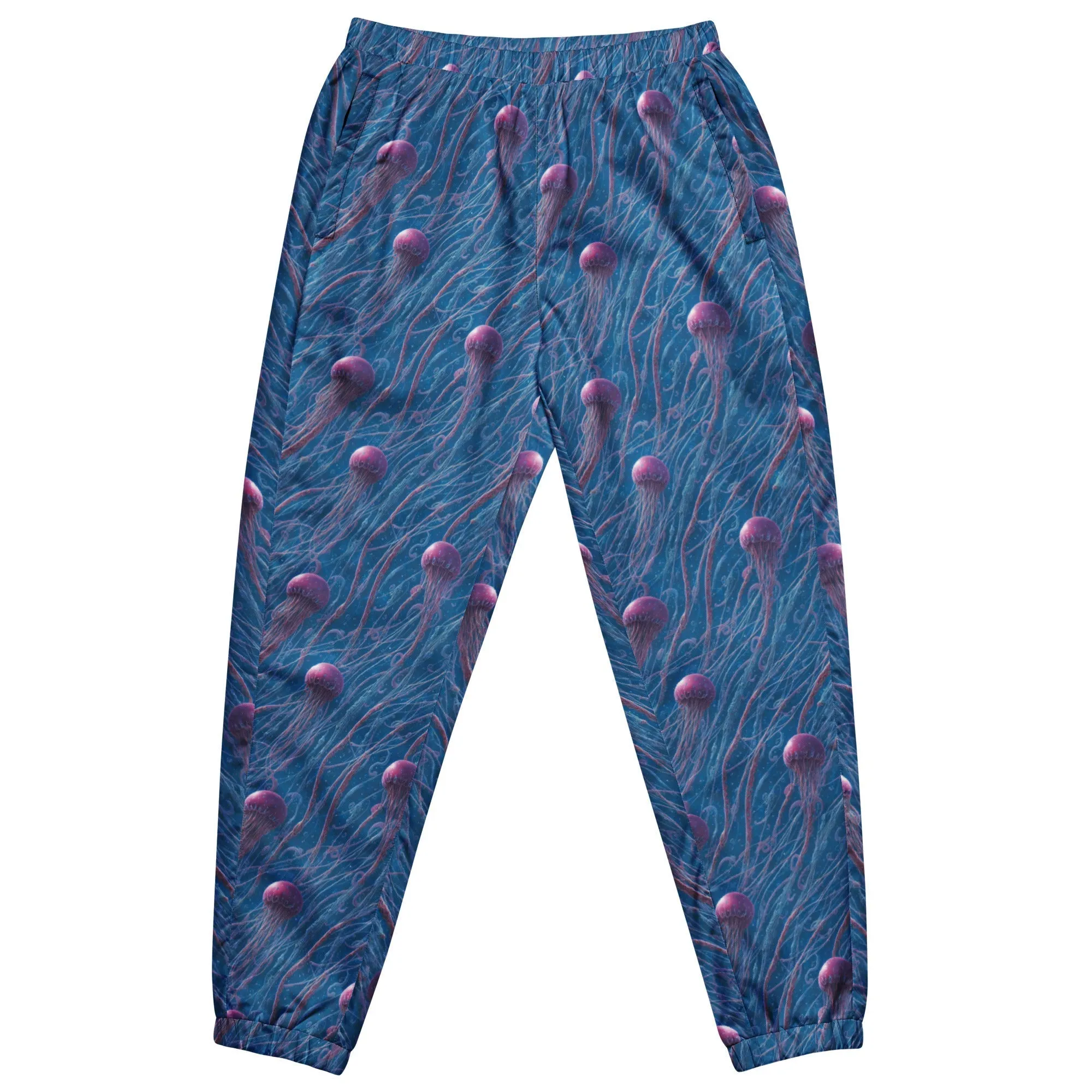 Unisex Track Pants - Blue and Violet Jellyfishes