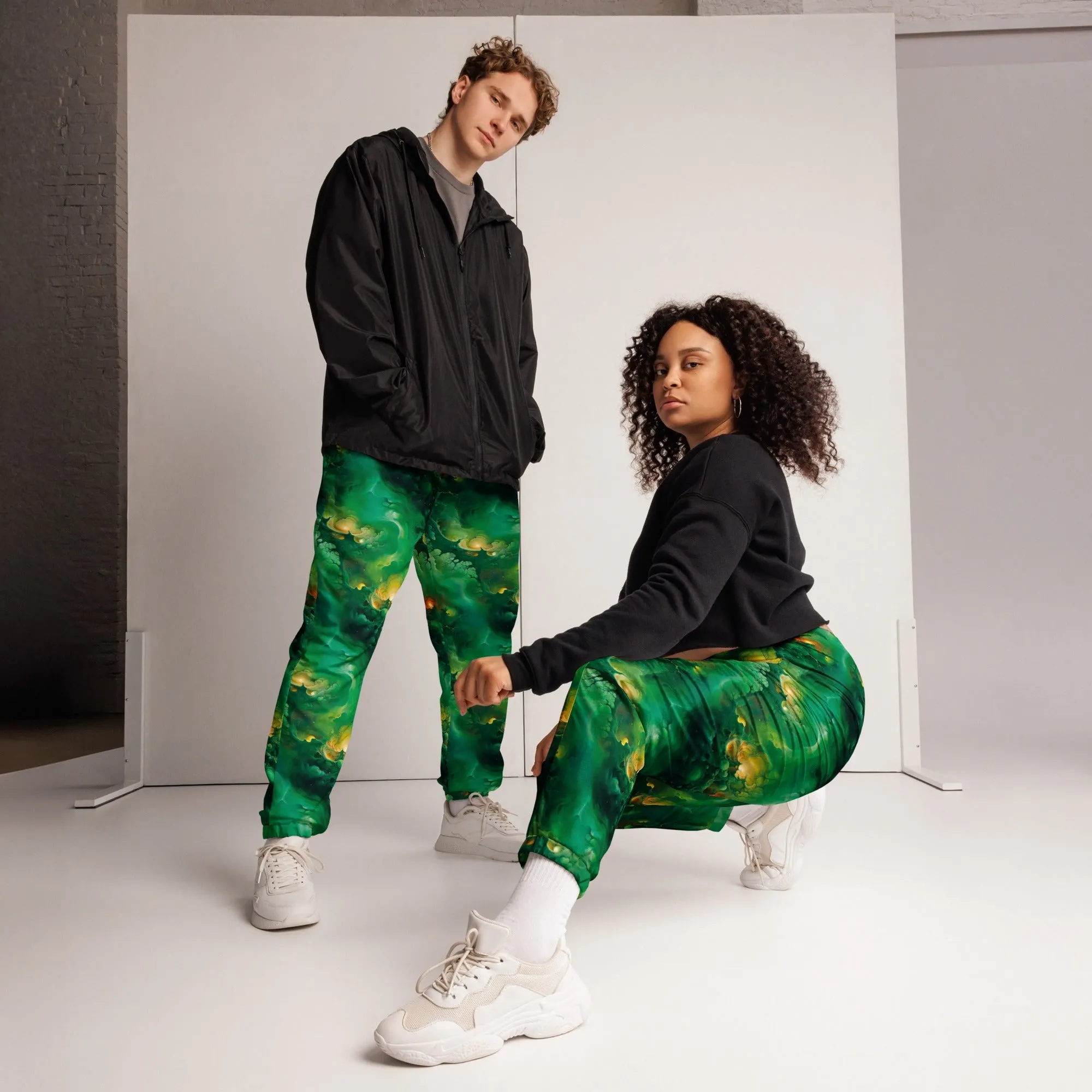 Unisex Track Pants - Viridian Shroud