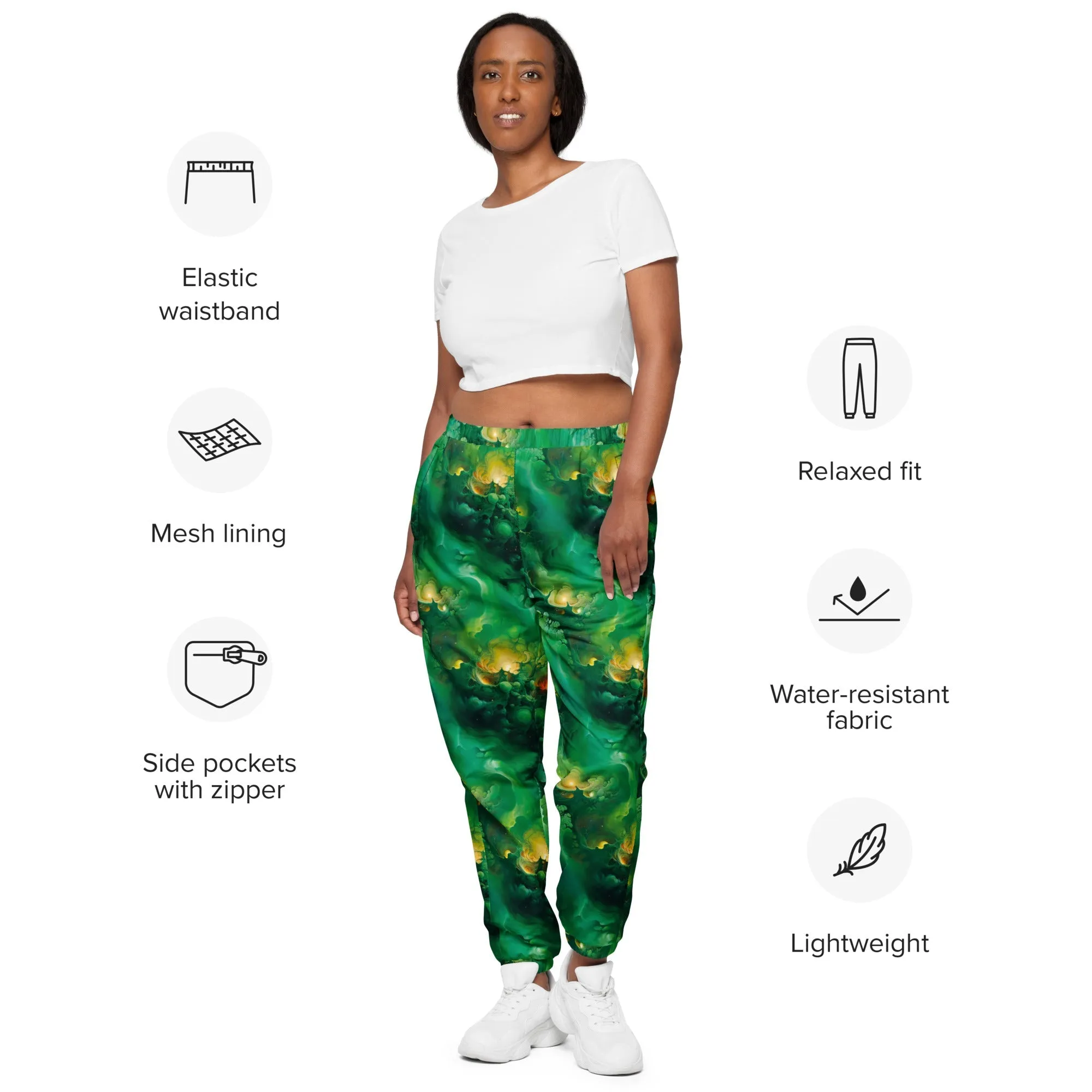 Unisex Track Pants - Viridian Shroud
