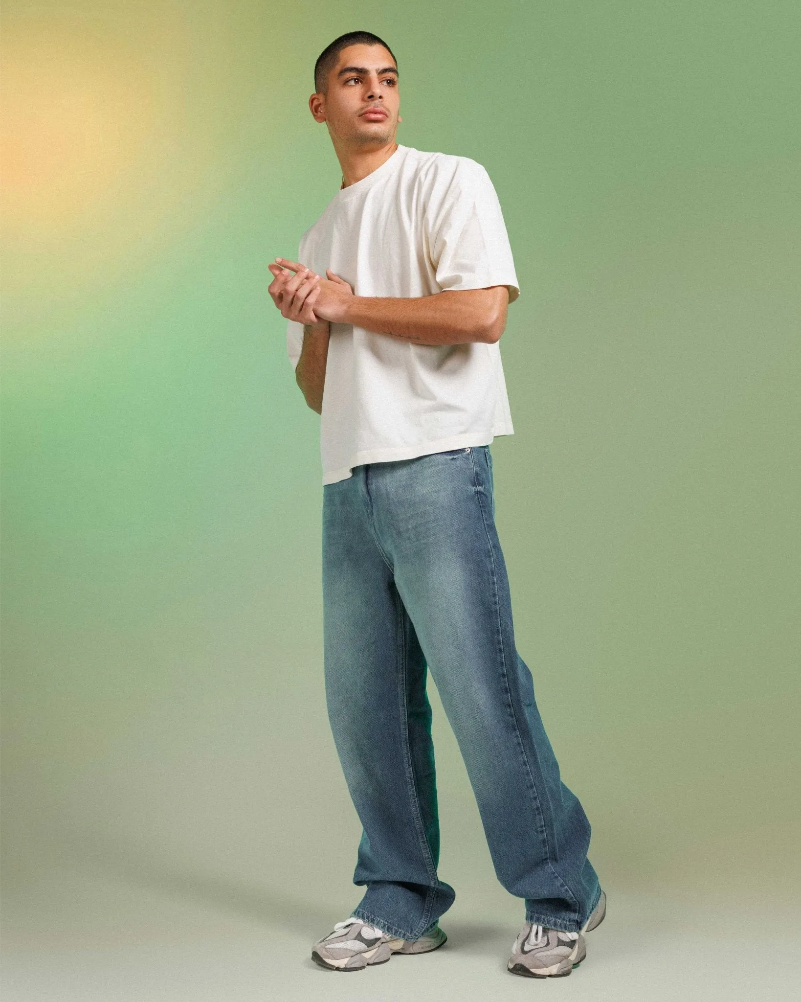 Unisex | Wide Leg - Vintage Deep Blue Jeans