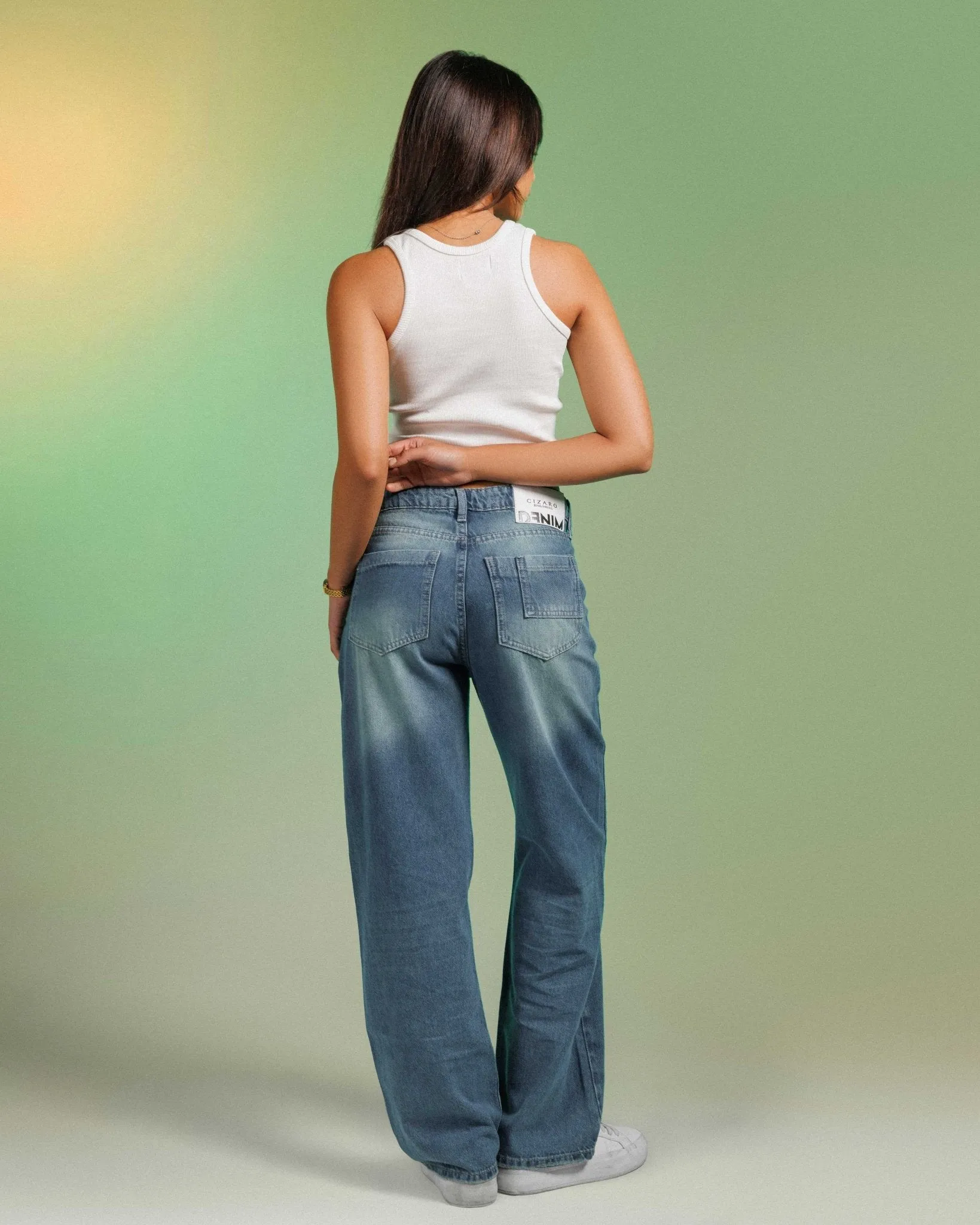Unisex | Wide Leg - Vintage Deep Blue Jeans