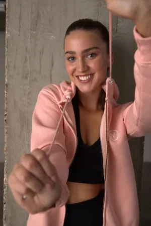 Validate Sophia Zip-Up Hoodie Pink