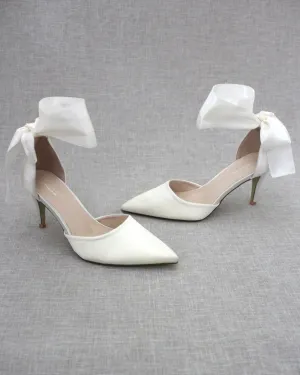 Wedding Heels With Ankle Ribbon