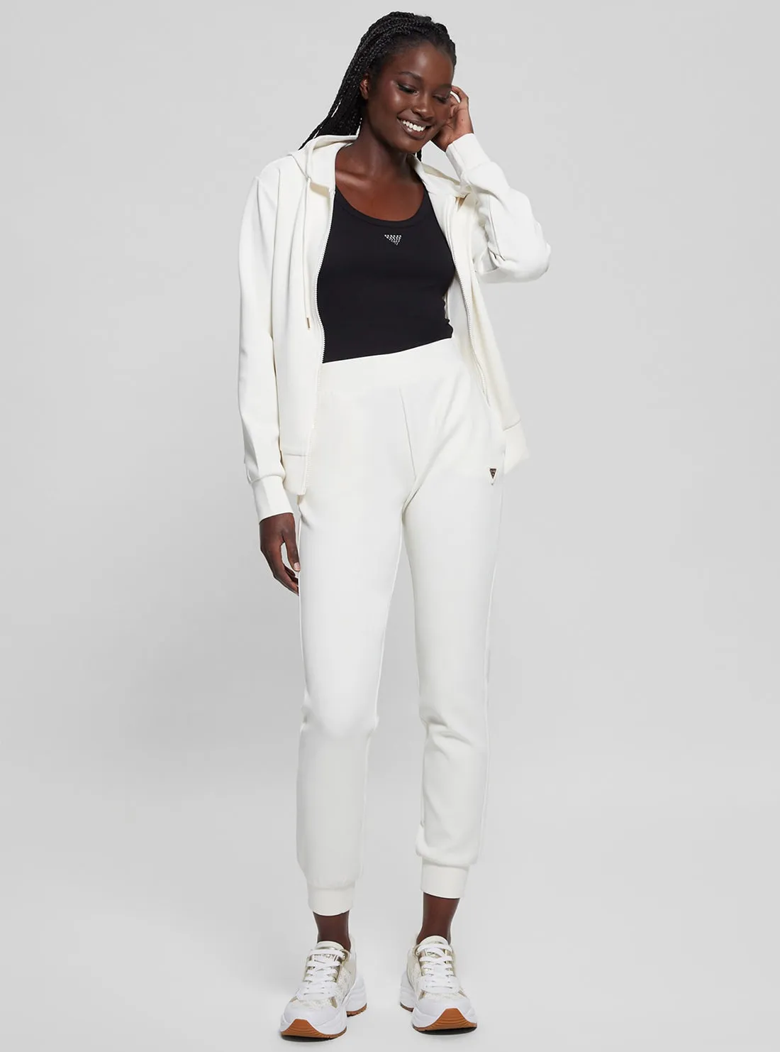 White Olympe Hoodie Jacket