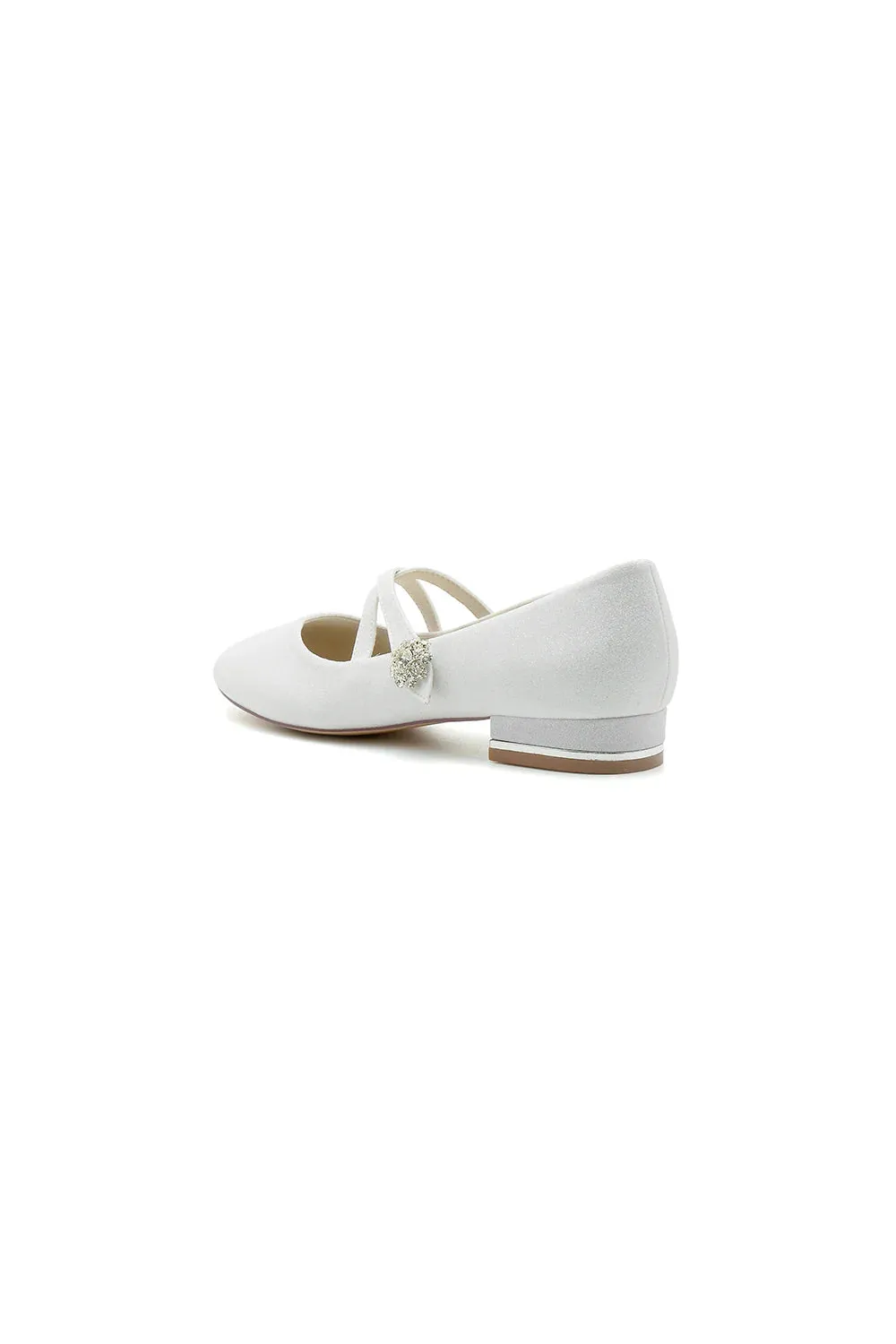 White Pointed Toe Wedding Flats