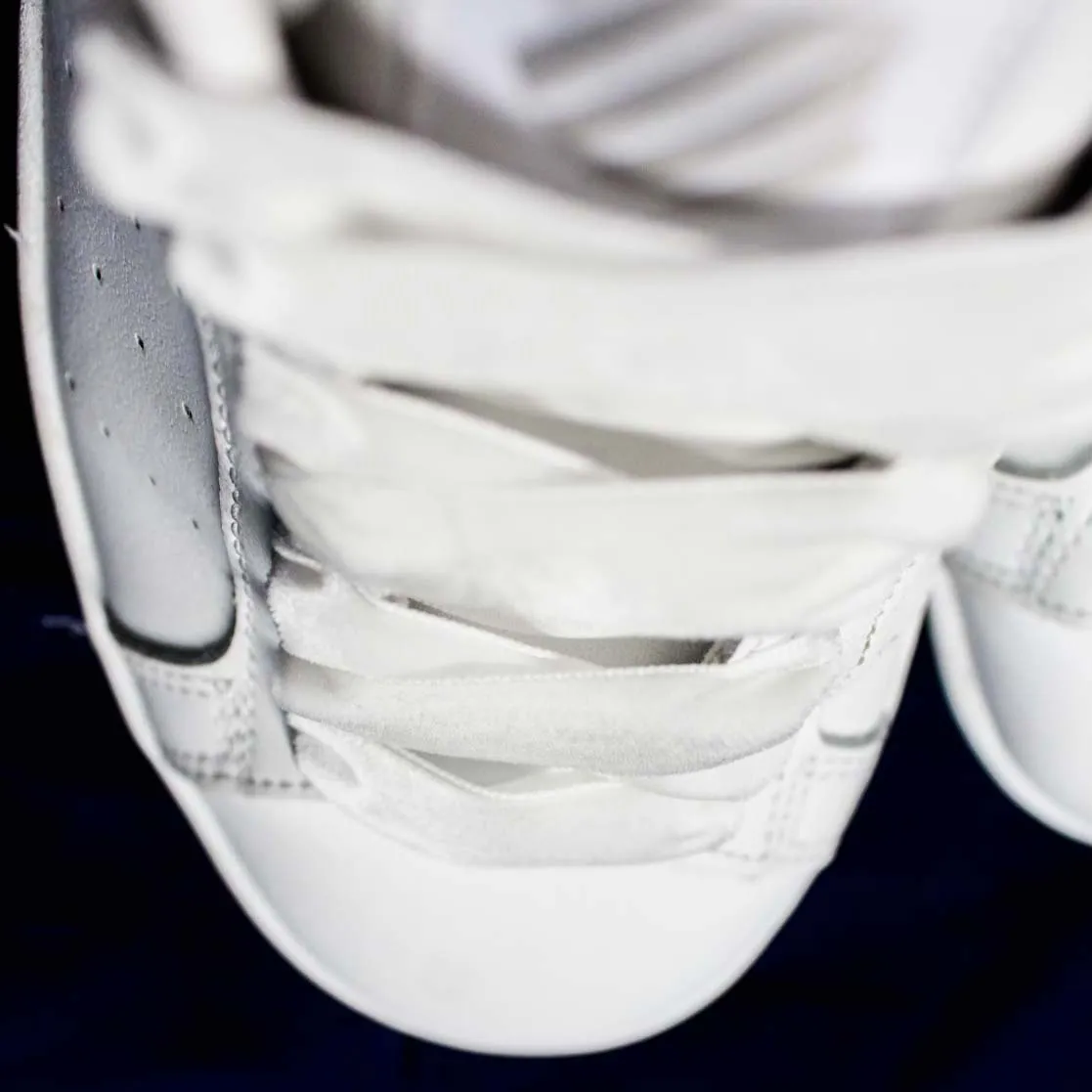 White Velvet Shoelaces